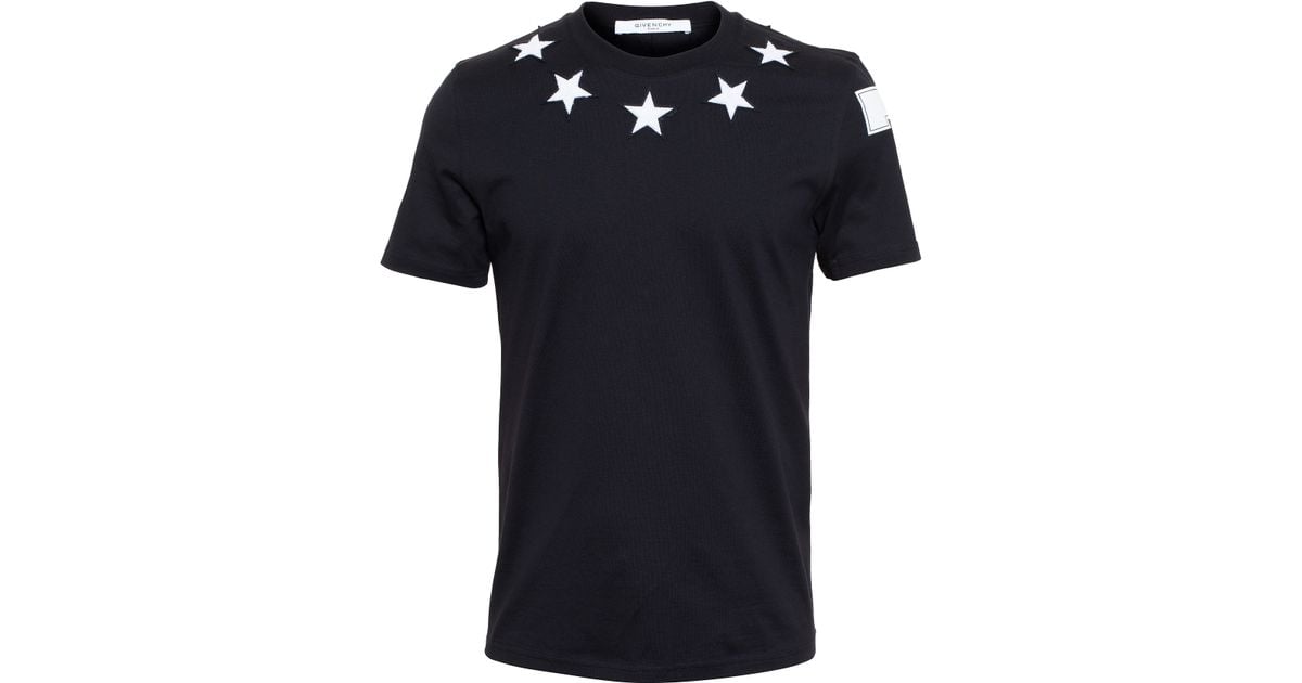 Givenchy Star T-Shirt in Black for Men - Lyst