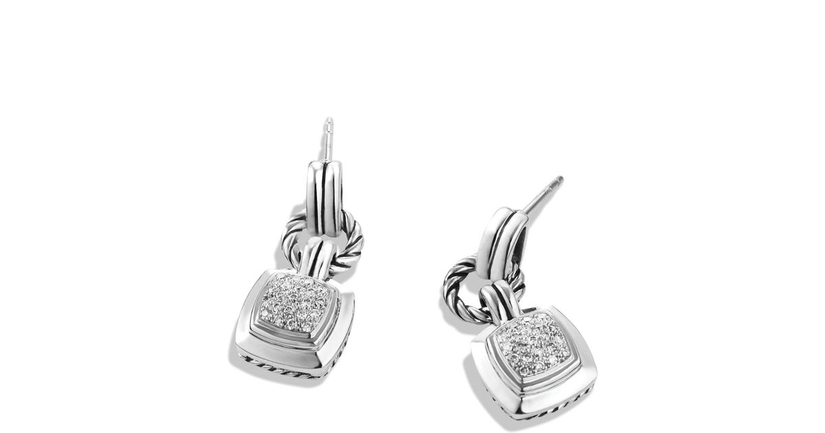 Lyst David Yurman Renaissance Drop Earrings With Diamonds 22 Ct Lyst David Yurman Renaissance Drop Earrings With Diamonds 22 Ct T W In Metallic