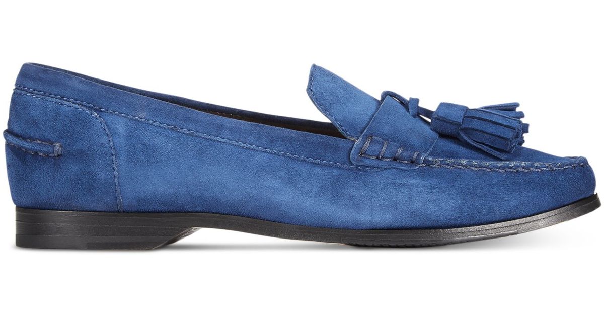 Cole haan Women's Pinch Grand Tassel Loafers in Blue | Lyst