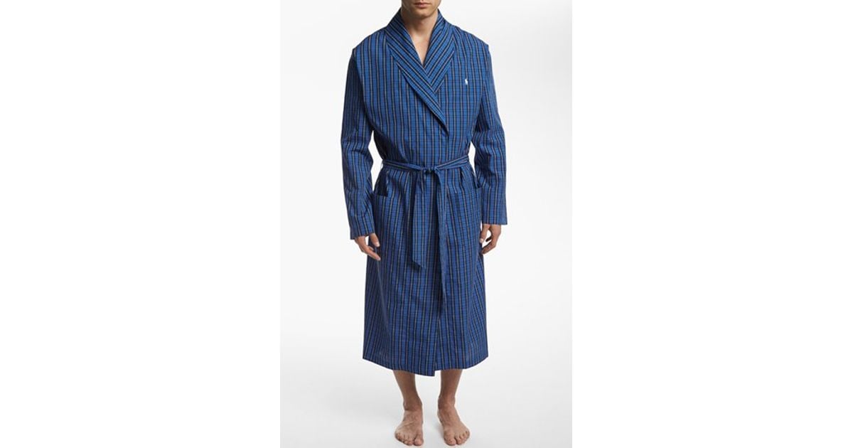 ralph lauren plaid robe