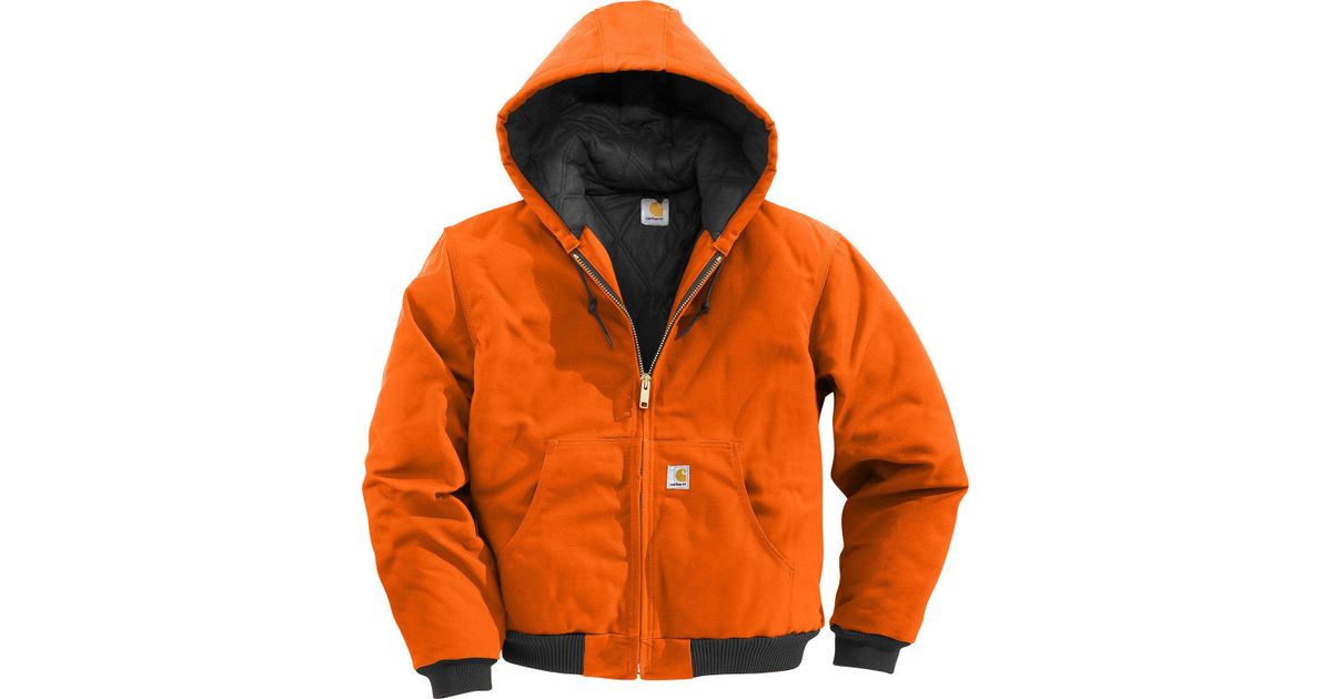 Lyst - Carhartt Duck Active Jacket in Orange for Men