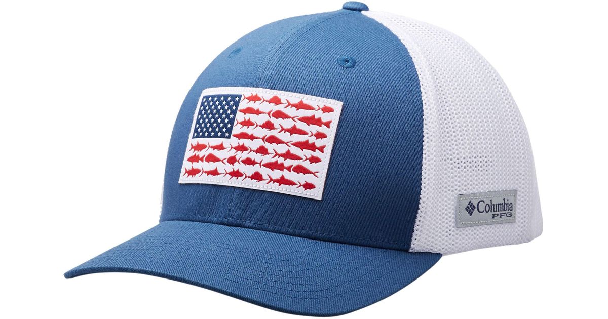 Columbia Mesh Fish Flag Cap in White for Men Lyst