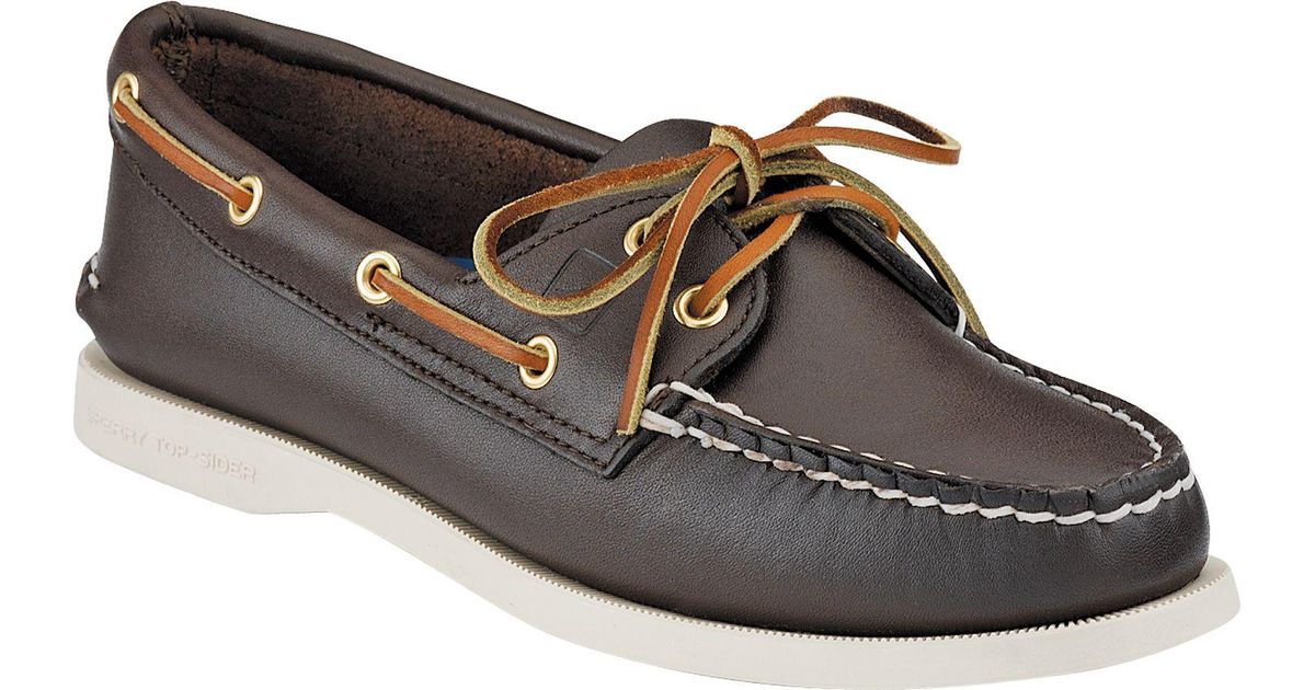 Sperry Top-Sider Rubber Authentic Original in Brown - Lyst