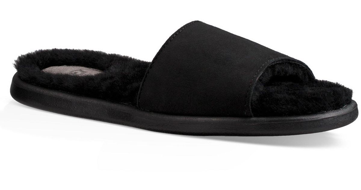 black ugg slides size 6