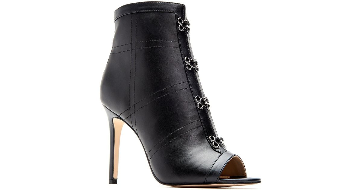 Lyst - Katy Perry Open Toe Bootie in Black - Save 29.496402877697847%