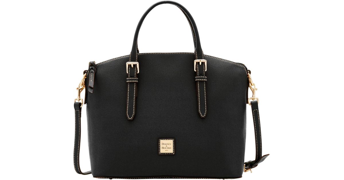 saffiano domed satchel