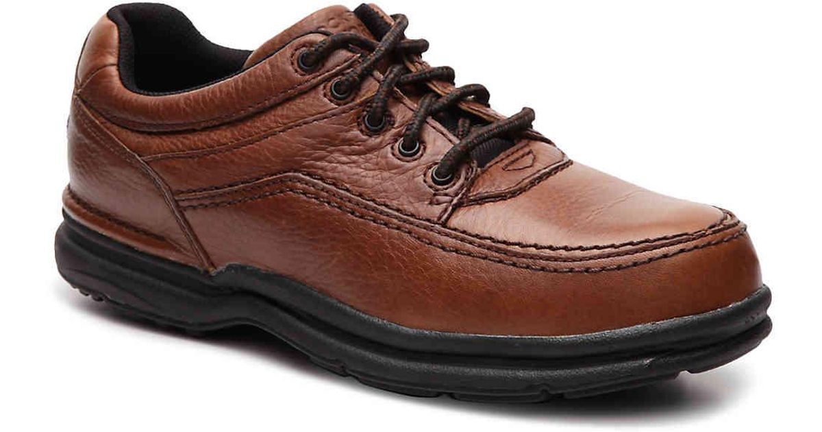 Rockport World Tour Steel Toe Work Shoe in Brown for Men - Lyst