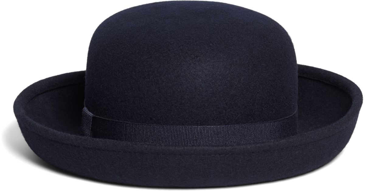 Lyst Brooks Brothers Wool Bowler Hat in Blue