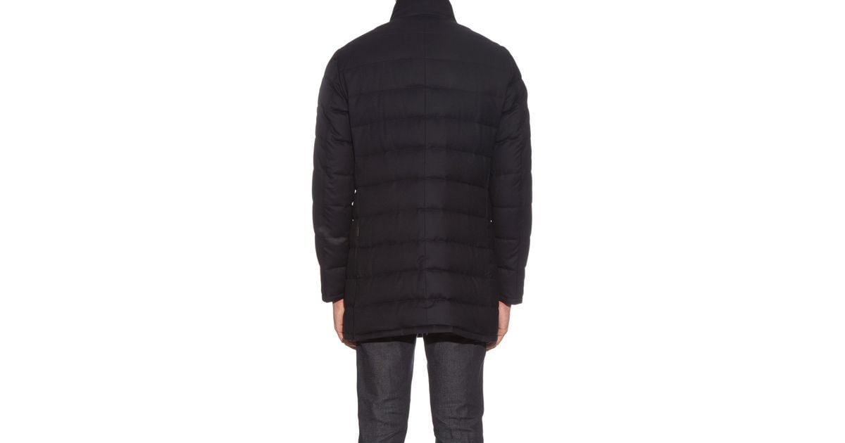 moncler vallier wool-flannel down coat moncler vallier wool-flannel down coat