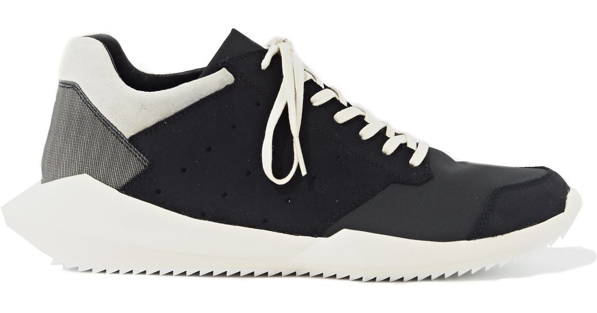 Lyst - Rick Owens Adidas By Mens Tech Runner Trainer in Black for Men