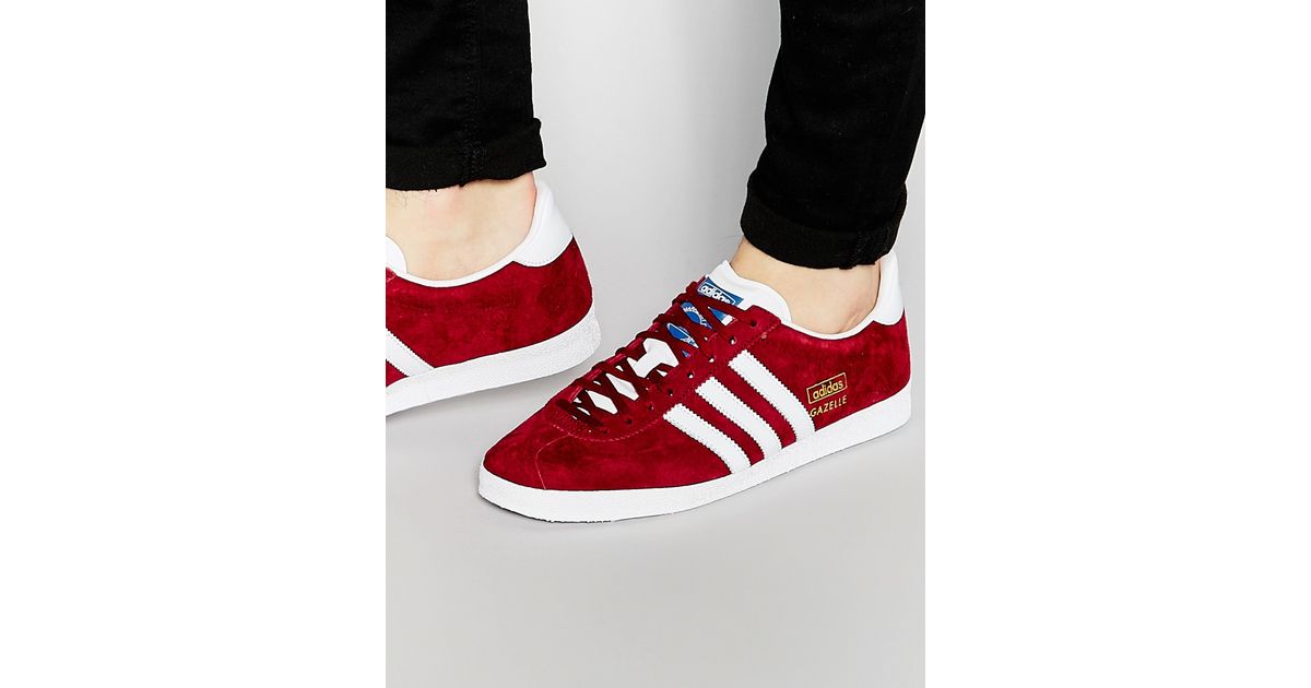 men's adidas red gazelle og trainers men's adidas red gazelle og trainers