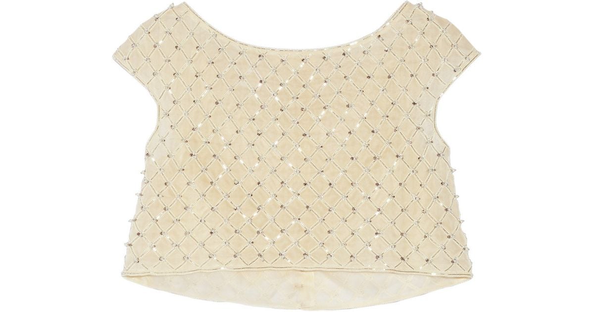 top cropped organza