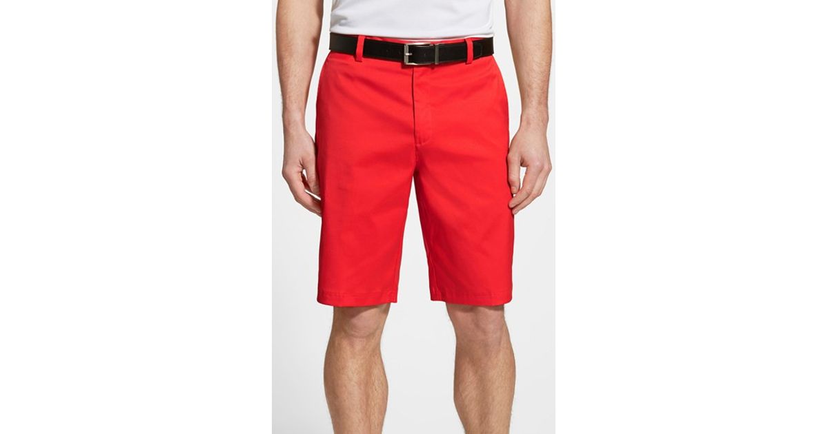 nike red golf pants