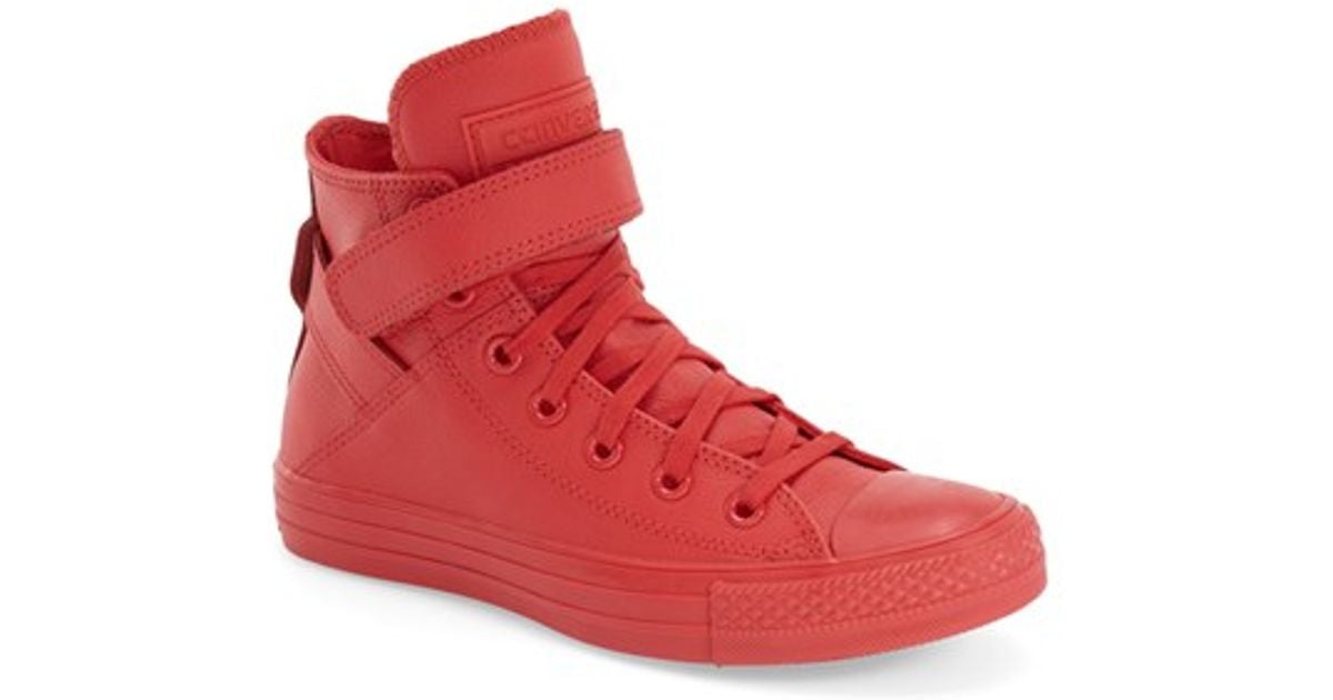 red leather converse chuck taylors