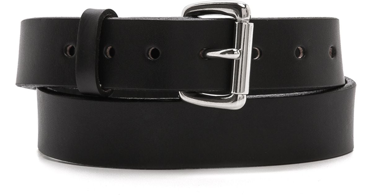 Filson Bridle Leather Belt in Black for Men | Lyst