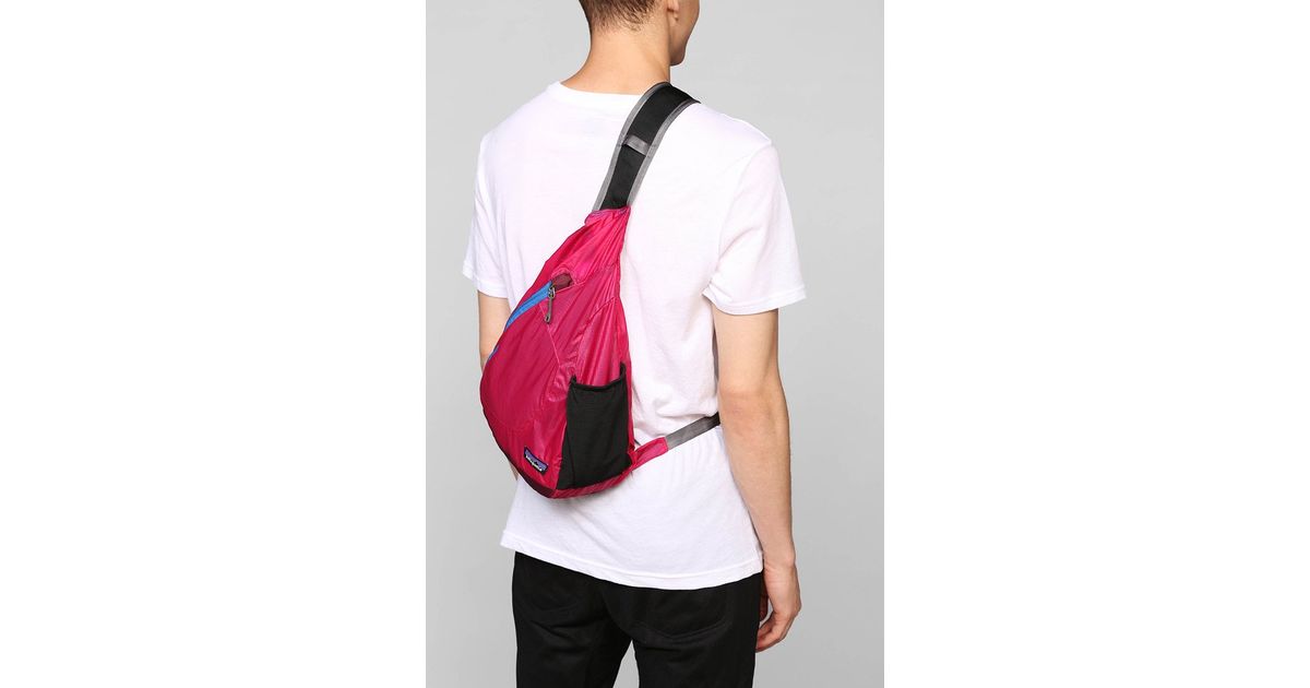 Lyst Patagonia Lightweight Travel Sling Backpack in Pink for Men