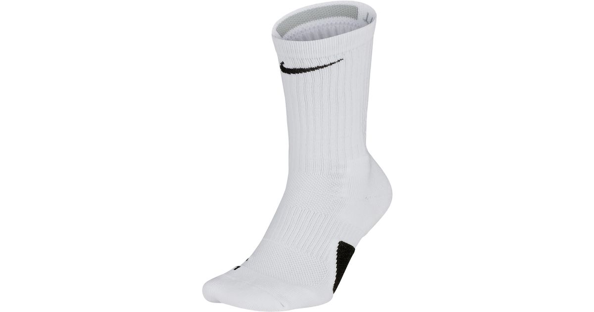 Nike Elite Crew Basketball Socks in White for Men - Save 21% - Lyst
