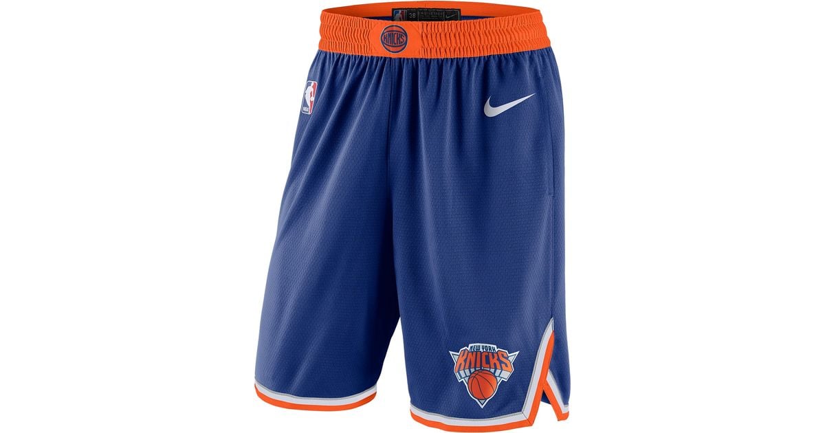 Nike New York Knicks Nba Swingman Shorts In Blue For Men Lyst