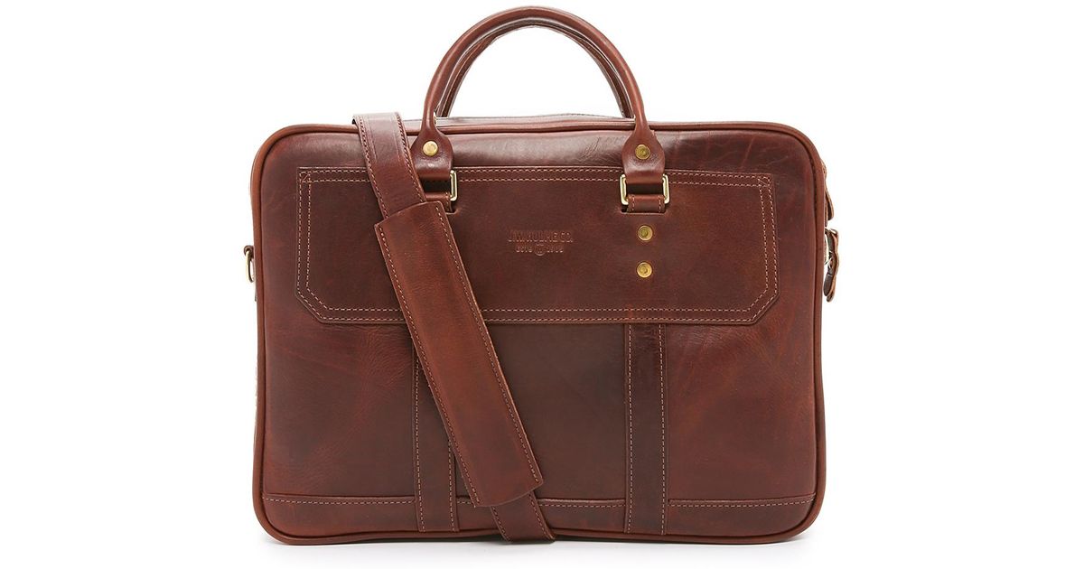 Lyst Jw Hulme Fremont Attache Briefcase In Brown For Men