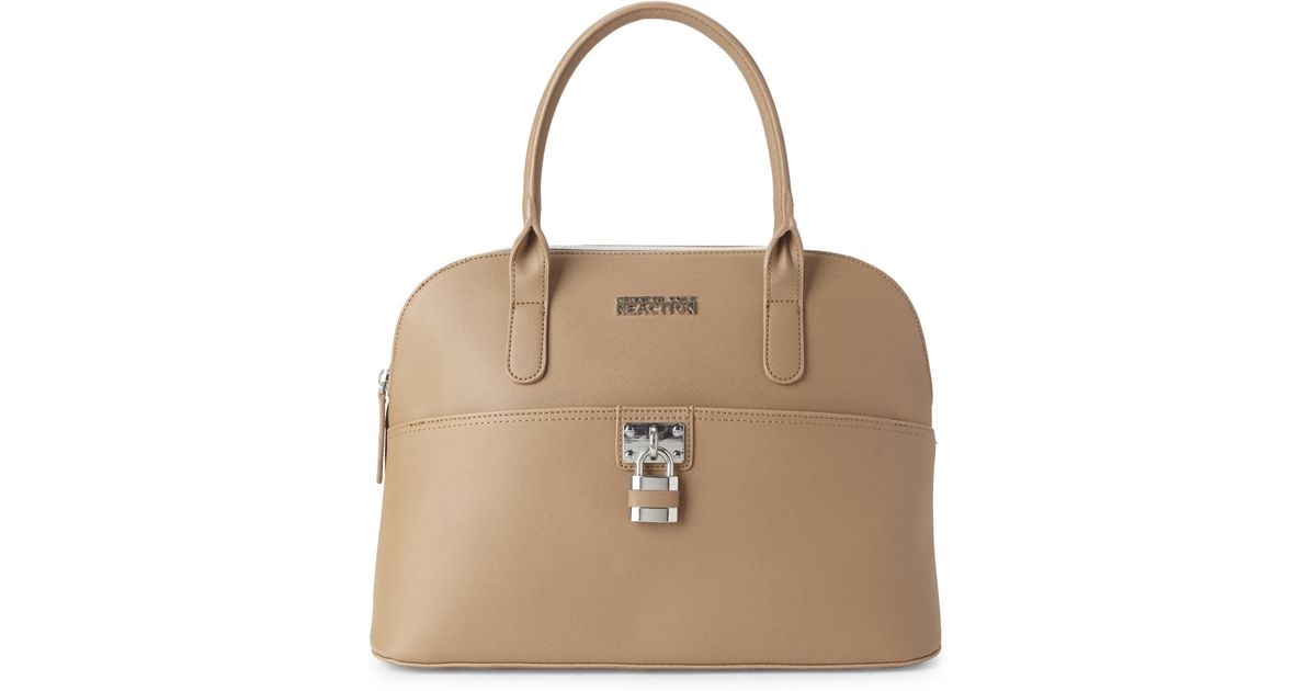 Kenneth Cole Reaction Natural Saddle Tourist Dome Satchel Lyst
