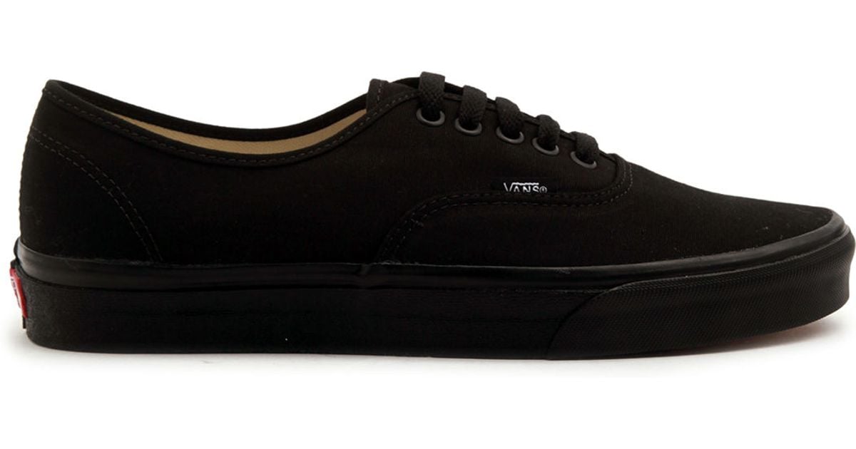 Vans Authentic Full Black Sneakers in Black for Men | Lyst