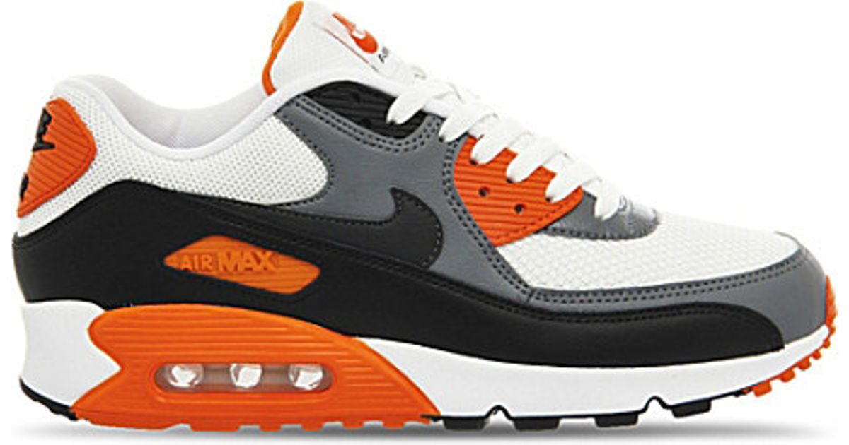 nike air max 90 orange and grey