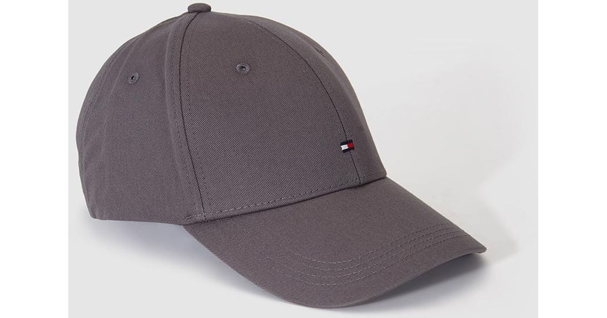 Tommy hilfiger logo baseball cap in grey