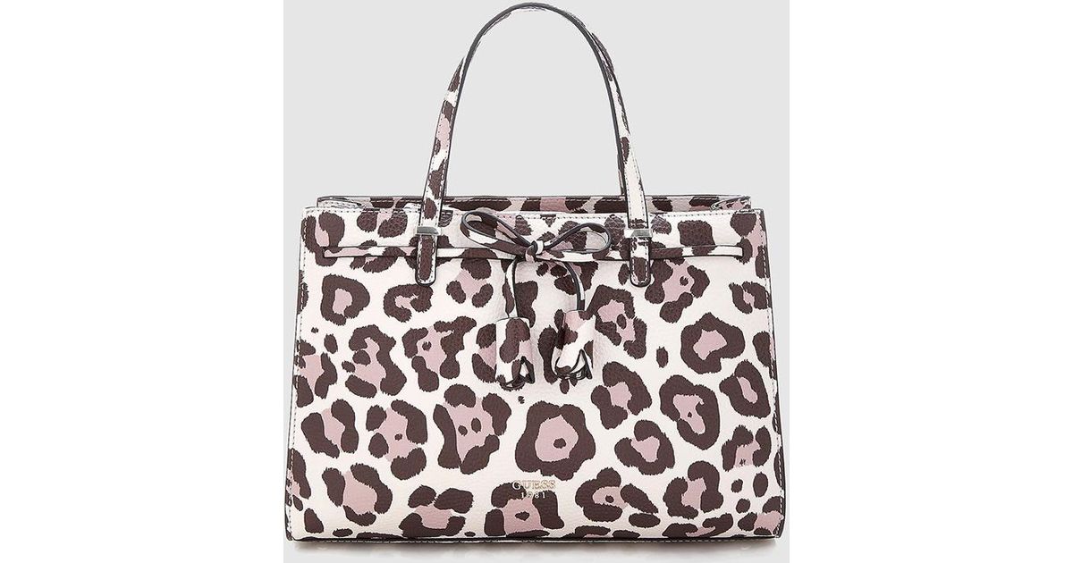 leopard guess purse