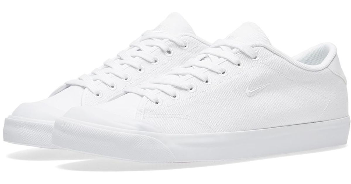 Nike All Court 2 Low Canvas In White For Men Lyst