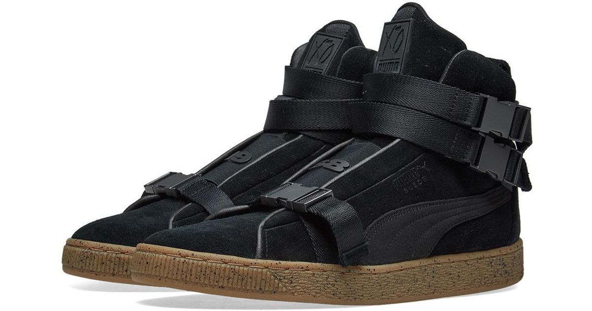 puma suede x the weeknd black