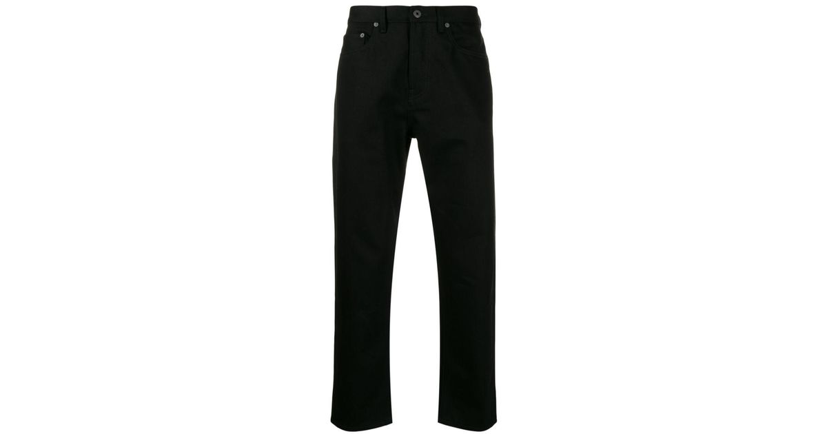 Valentino Denim 2099 Logo Print Slim Jeans in Black for Men - Lyst
