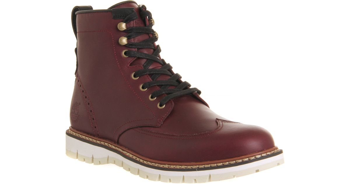 Lyst - Timberland Britton Hill Wingtip Boot in Purple for Men