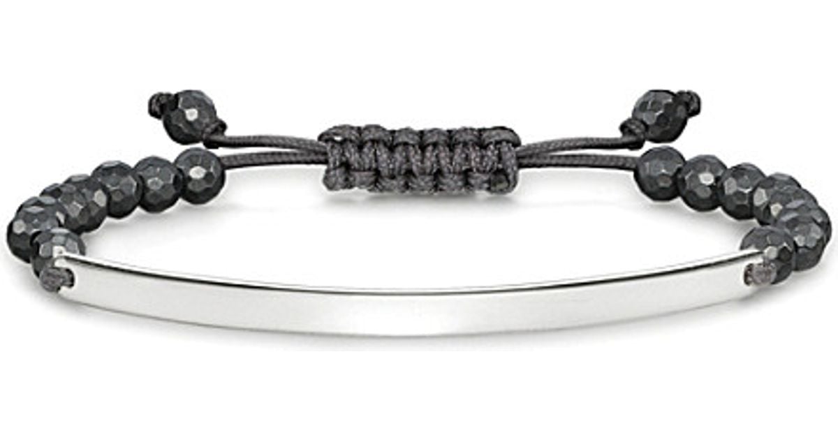 Lyst Thomas Sabo Love Bridge Sterling Silver And Haemae Tie Lyst Thomas Sabo Love Bridge Sterling Silver And Haemae Tie Bracelet In Black