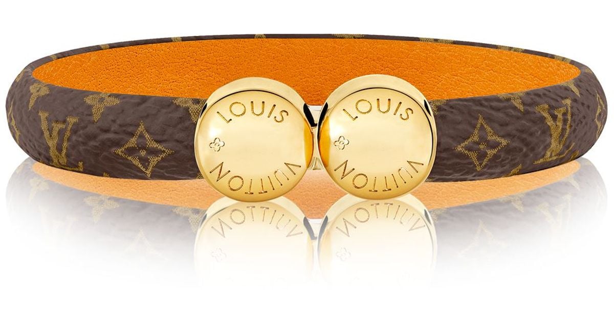 Louis vuitton Historic Bracelet in Brown | Lyst
