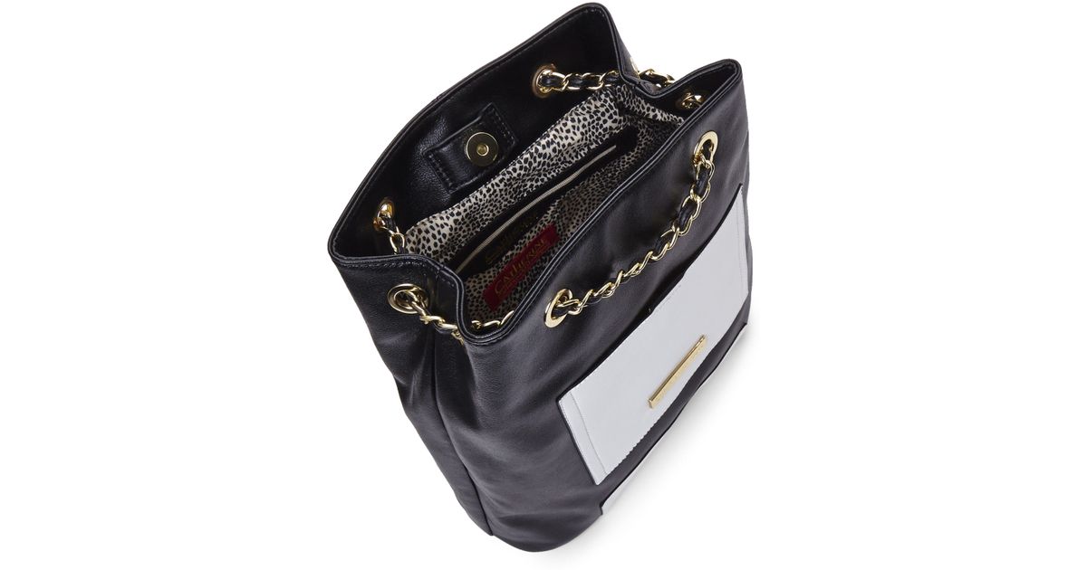 catherine malandrino black chain backpack in black catherine malandrino black chain backpack in black