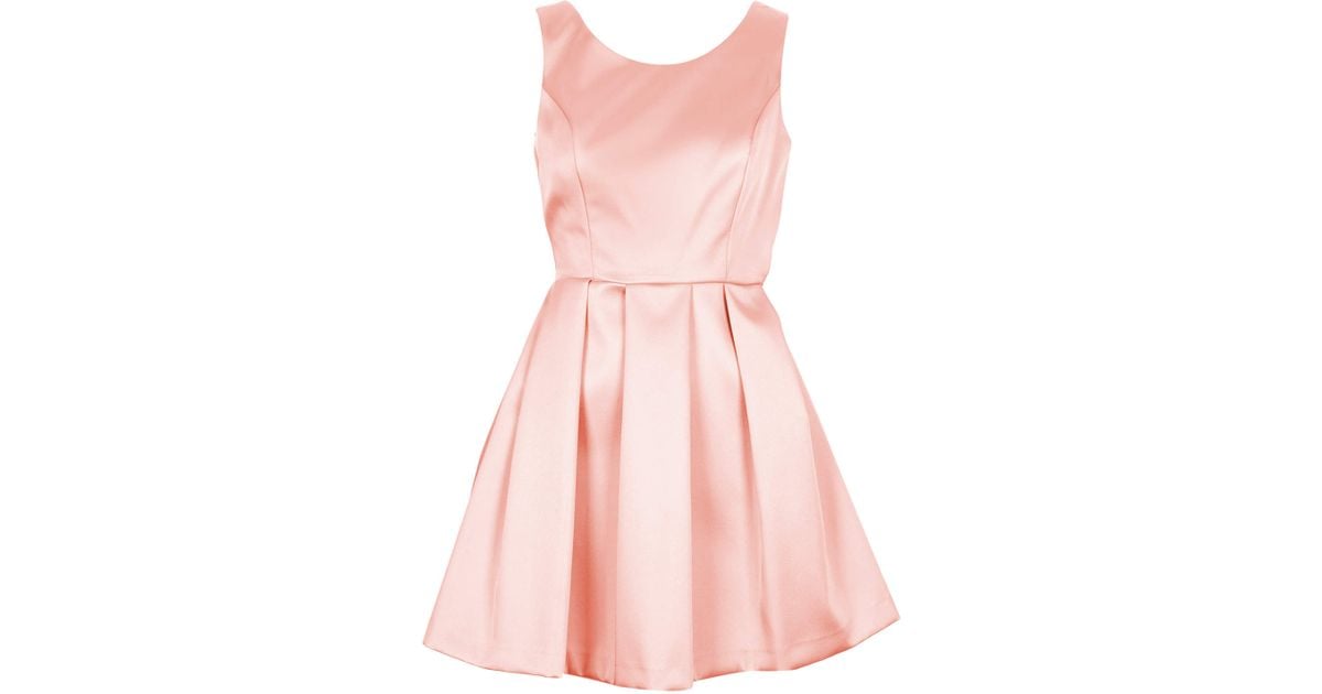 Pink Bow in Back Prom Dress