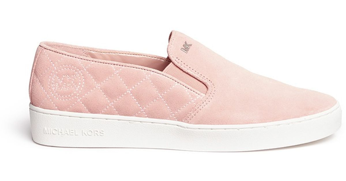 michael kors quilted slip on shoes