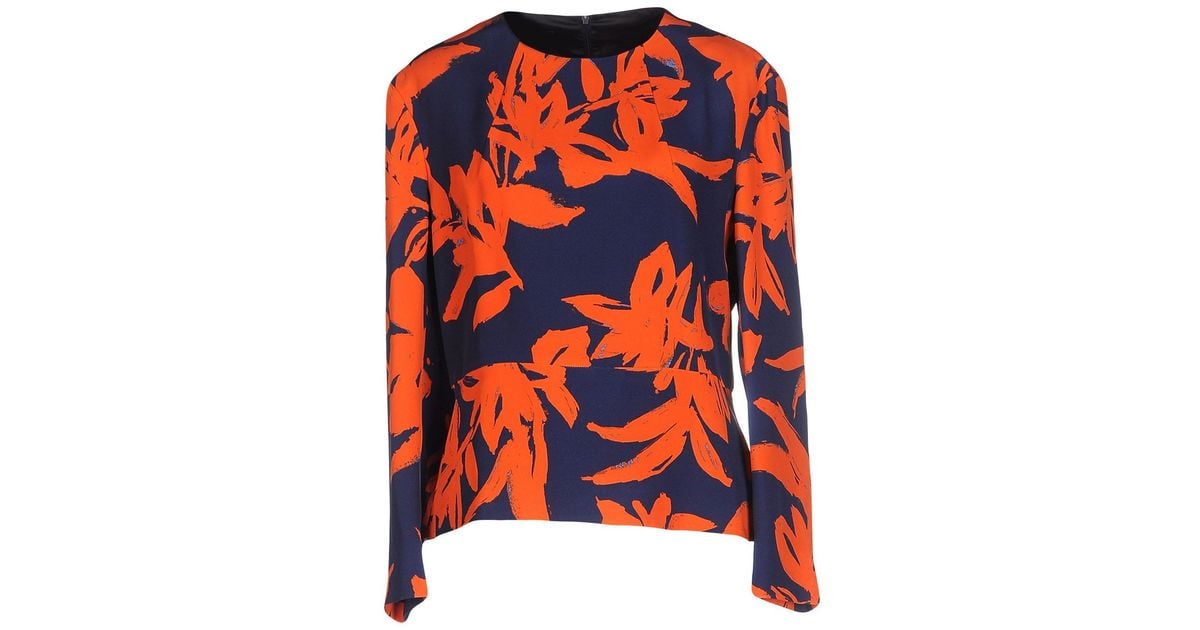 dries van noten orange shirt