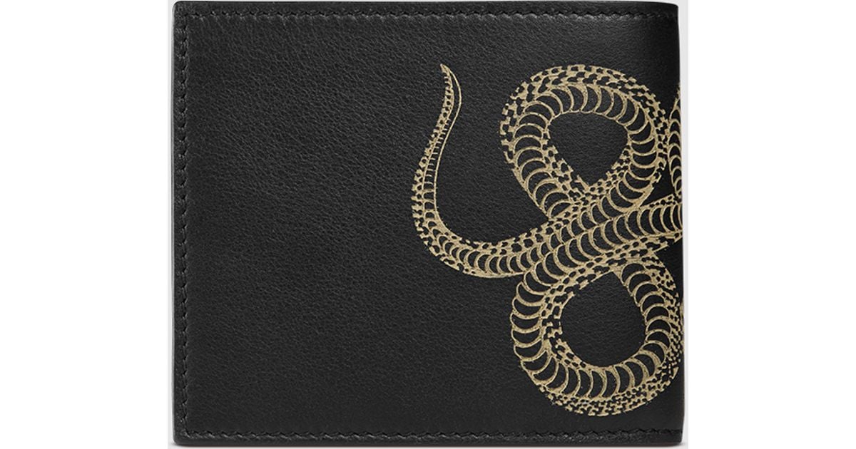 Lyst - Gucci Snake Leather Wallet for Men