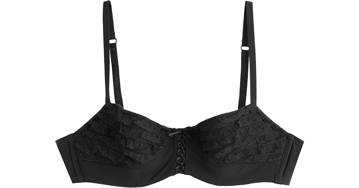 Chantal thomass Push Up Bra With Lace Black in Black Lyst