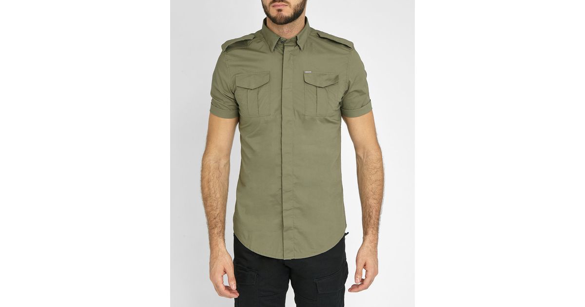 Patchwork Pocket Long Sleeve Khaki Hoodie Patchwork Pocket Long Sleeve Khaki Hoodie