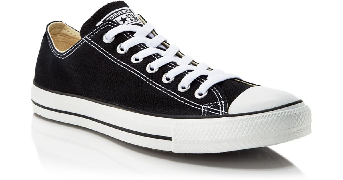 Converse Chuck Taylor Classic Low Top Sneakers In Black For Men Lyst