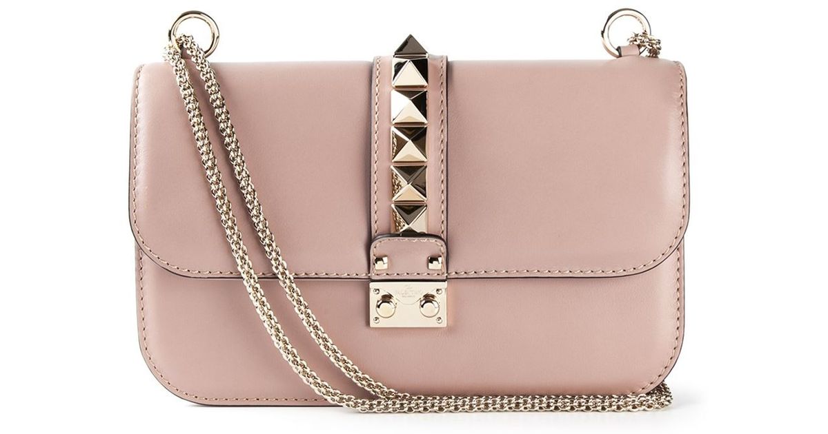 Lyst Valentino Glam Lock Shoulder Bag In Pink