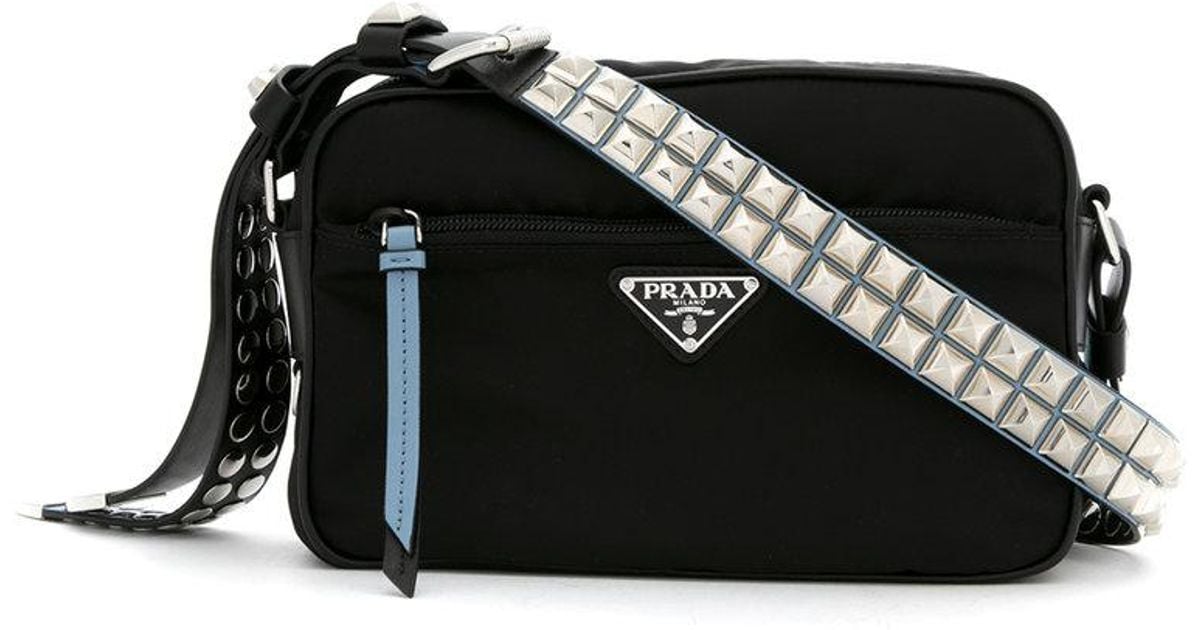 Prada Studded Crossbody Bag in Black Lyst