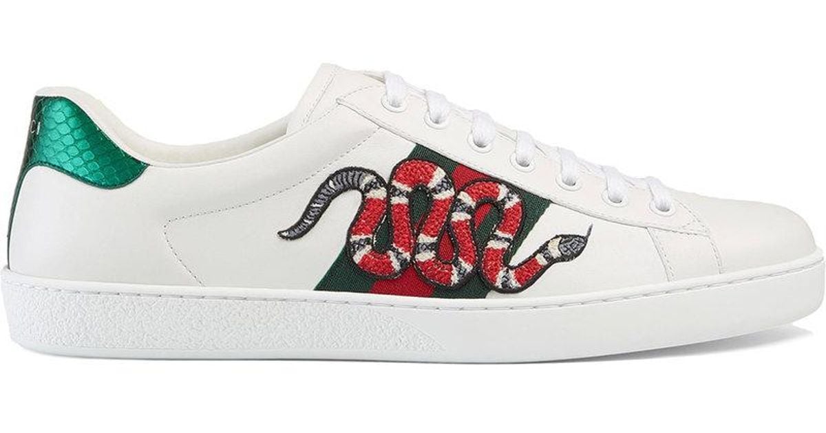 gucci snake high tops white