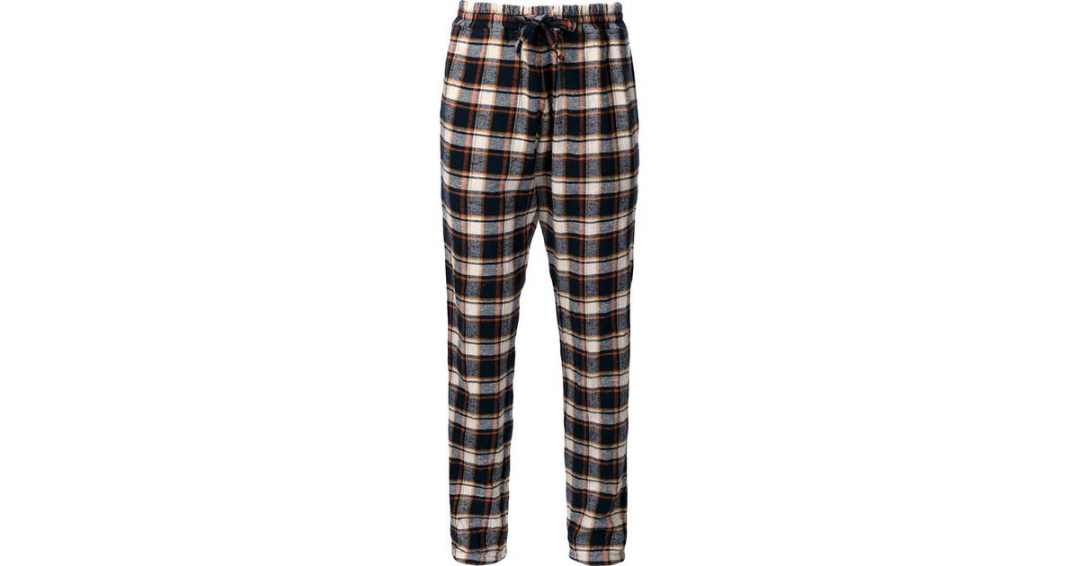 checked track pants