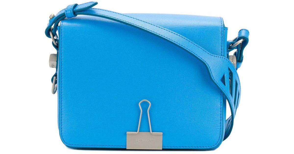 Lyst - Off-White C/O Virgil Abloh Flap Bag in Blue