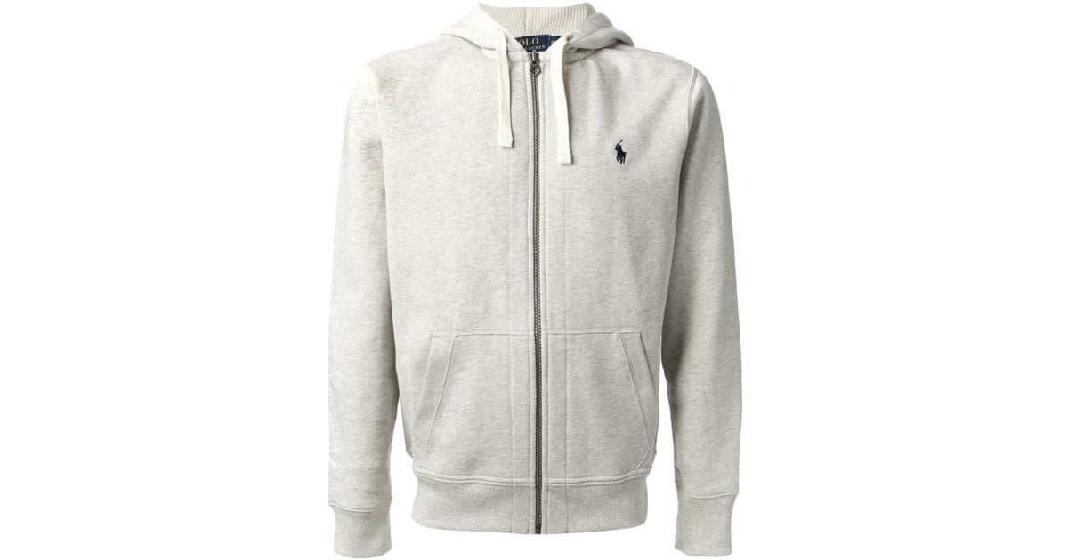 Lyst Polo Ralph Lauren Zip Up Hoodie in Gray for Men