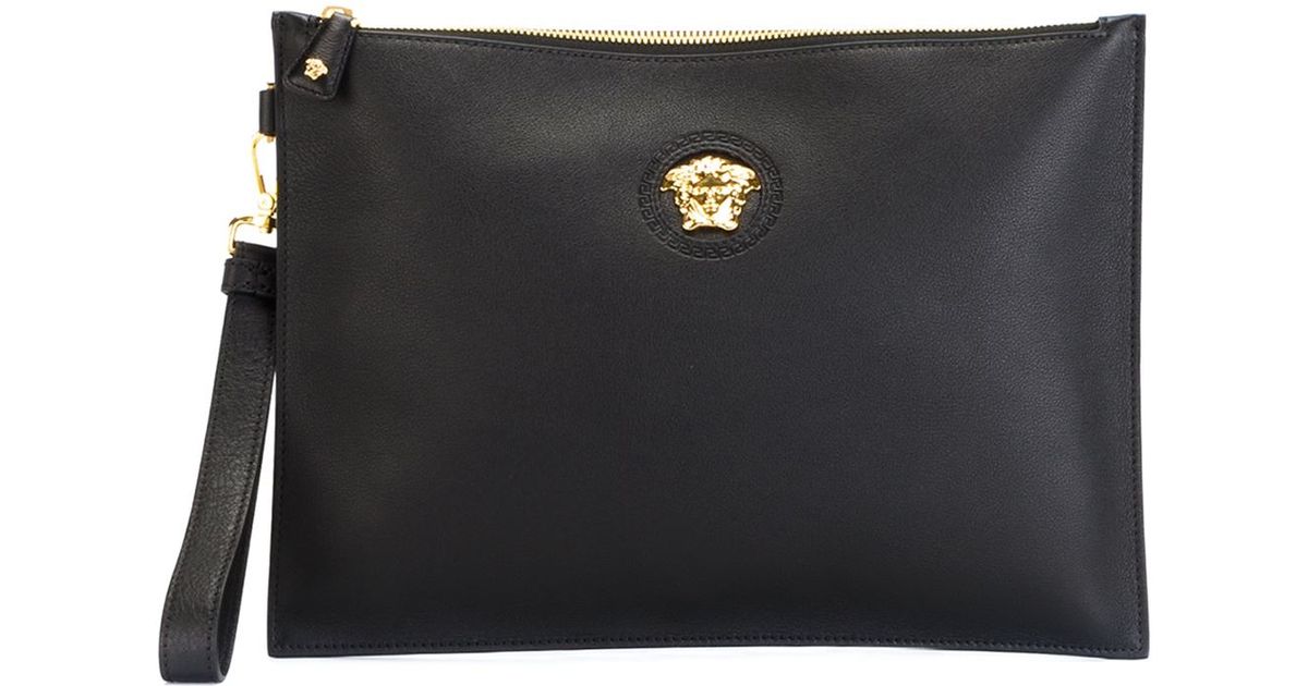 Versace Black Medusa Clutch For Men