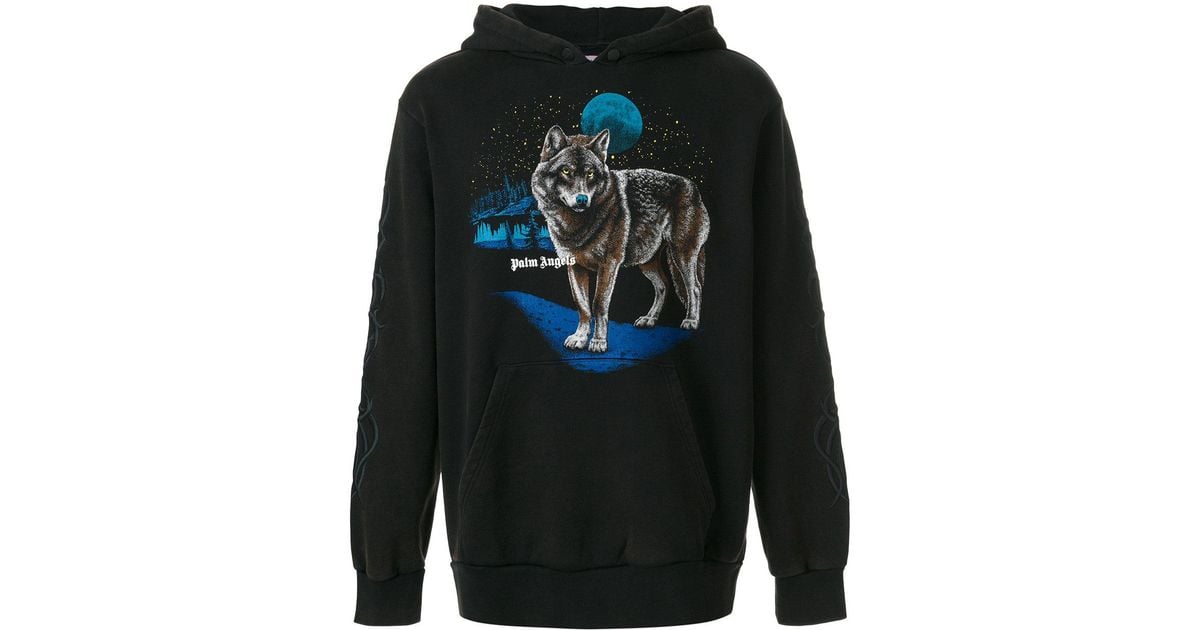 palm angels wolf hoodie